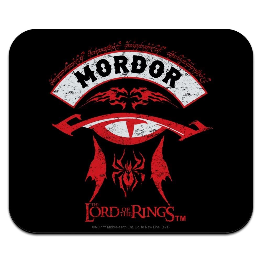 Lord of The Rings Mordor Themed Low Profile Thin Gaming Mouse Pad - Perfect for PC, Laptop & Office Work