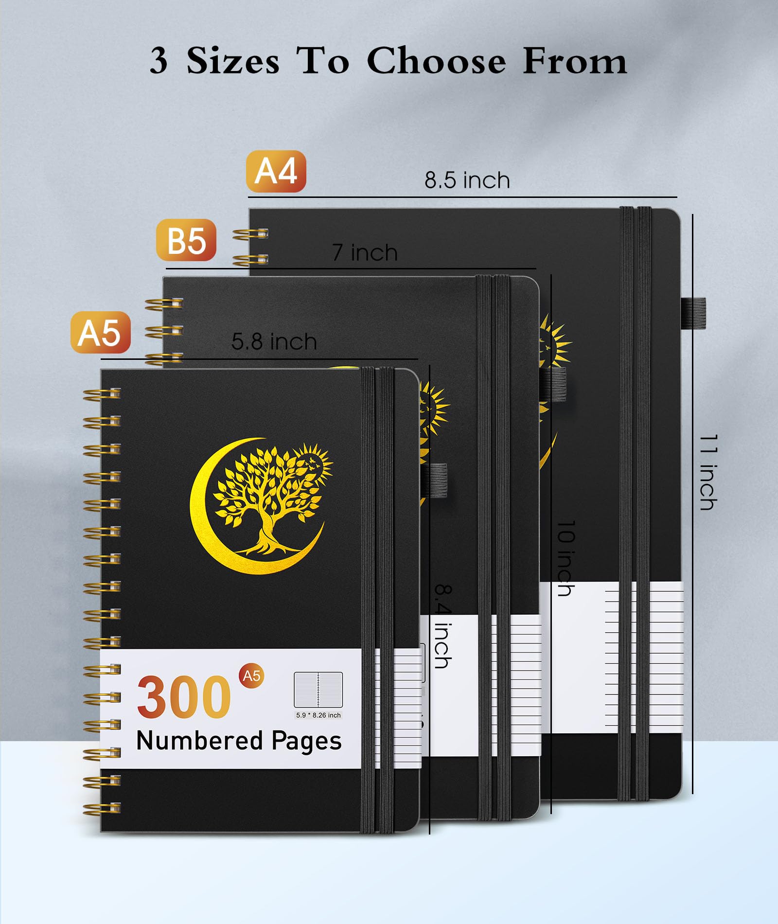 Premium A5 Spiral Notebook - 5.8