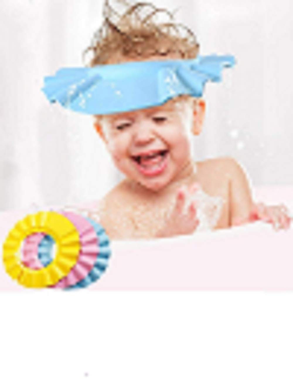 Twiclo Soft Adjustable Bath Cap for Toddlers & Kids - Waterproof Shower & Bathing Protection Hat for Baby & Children | Perfect for Hair Care, Spa, and Swimming