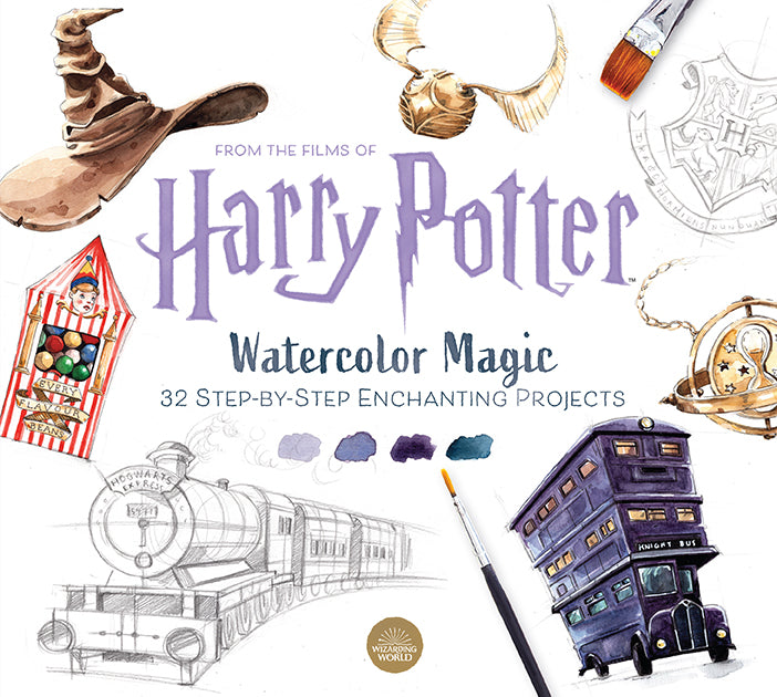 Harry Potter Watercolor Magic Painting Set - DIY Art Kit for Kids & Adults - Perfect for Home Decor, Gifts & Party Activities