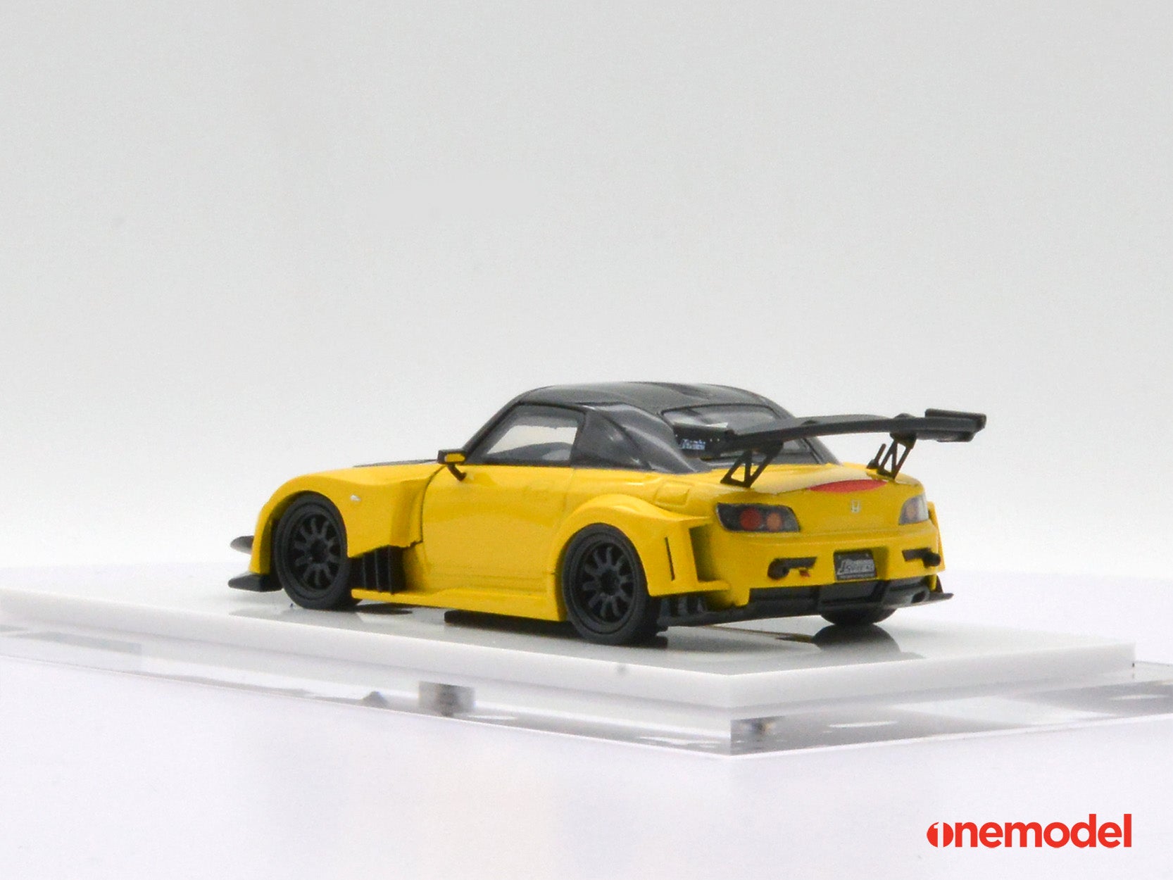 1:64 Scale Honda S2000 J's Racing Diecast Model Car - Yellow Collectible Toy for Display & Racing Enthusiasts | Perfect for Car Collections, Desk Decor, and RC Racing Scenes