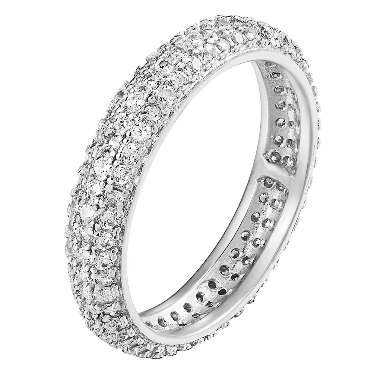 Wedding Engagement Ring for Women - 925 Sterling Silver Prong Set with Simulated Diamonds | Elegant Bridal Jewelry Gift for Proposal, Anniversary & Special Occasions