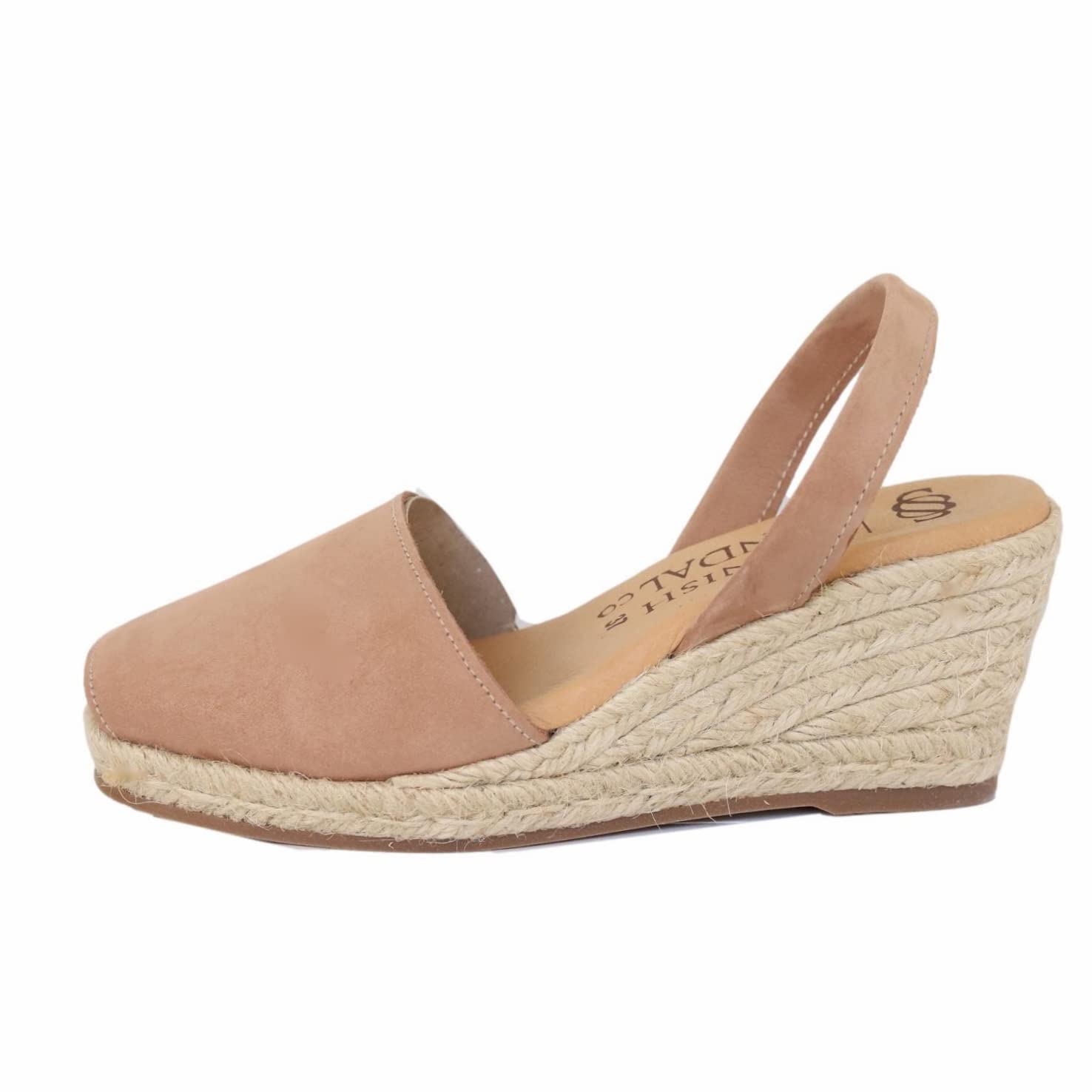 Women's Espadrille Wedge Sandals – Soft Leather Peep Toe Dressy & Casual Summer Slip-On Shoes | Perfect for Beach Vacations, Date Nights & Outdoor Weddings