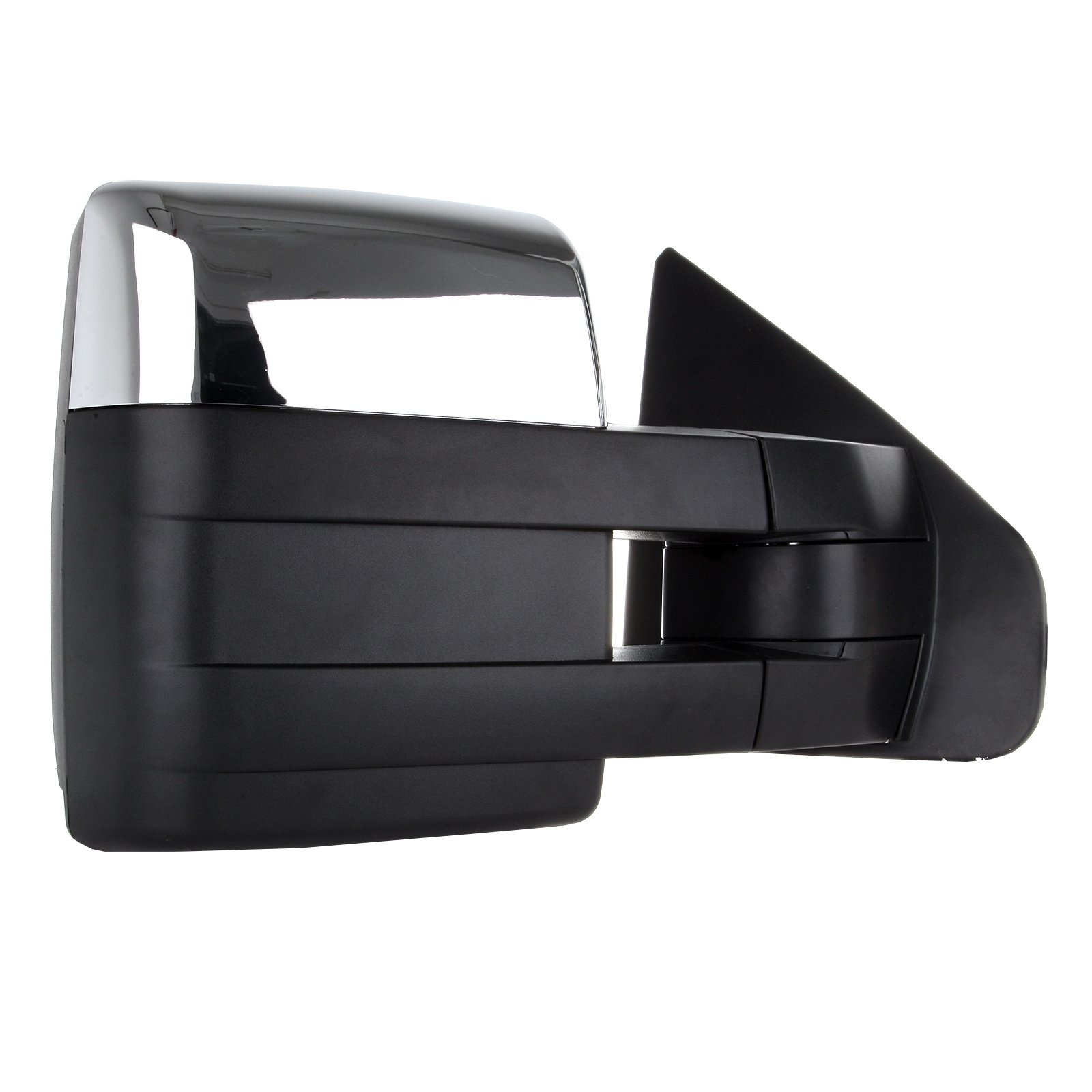 LSAILON Power Heated Towing Mirrors with Turn Signal & Puddle Light - Chrome Housing for 2004-2014 Ford F150 Truck (Left & Right Side) - Perfect for Towing, Night Driving & Enhanced Visibility