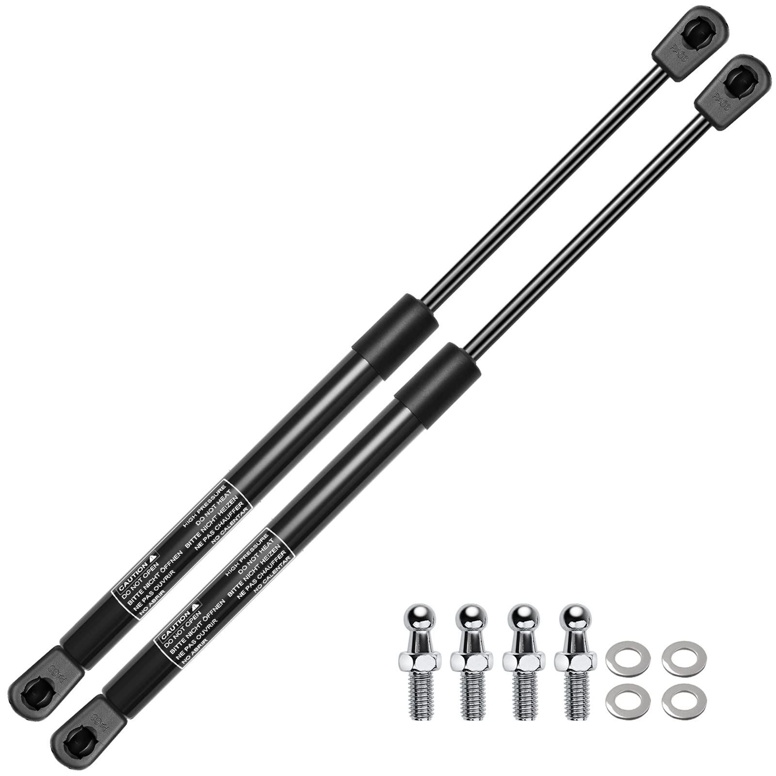 Premium 19.69 Inch 135lb Gas Spring Lift Supports - Heavy Duty Replacement Struts for Toolbox, Cabinets, Sliding Windows, Storage Beds & Boat Hatches (2-PC Set) | Durable Hydraulic Shocks for Smooth Opening of Truck Toolboxes, RV Storage, Basement Doors & Bench Lids