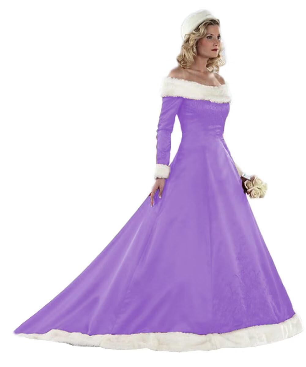 Elegant Red Long Sleeve Ball Gown Wedding Dress for Women - Plus Size Winter Bridal Gown for Christmas, Quinceanera & Formal Events | Perfect for Holiday Parties, Winter Weddings & Special Occasions