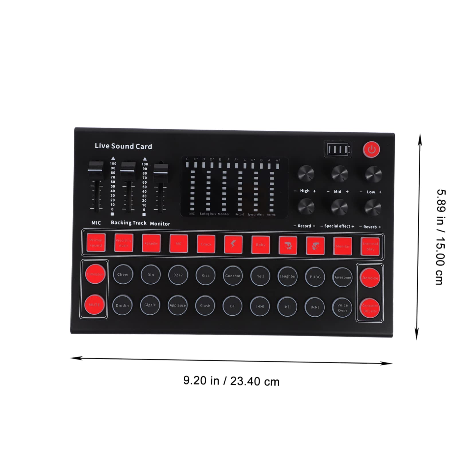 UKCOCO 3-Piece Live Streaming Sound Card Kit - Professional USB Audio Mixer for DJ, Broadcasting & PC Gaming - Portable Hexagon Sound Changer Card with V9 DSP Chip (Perfect for Twitch, YouTube & Podcasting)