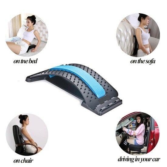 Magnetic Back Stretcher for Pain Relief - Yoga Posture Corrector with Acupressure Points | Improve Flexibility & Relieve Muscle Tension for Home, Office & Gym Use