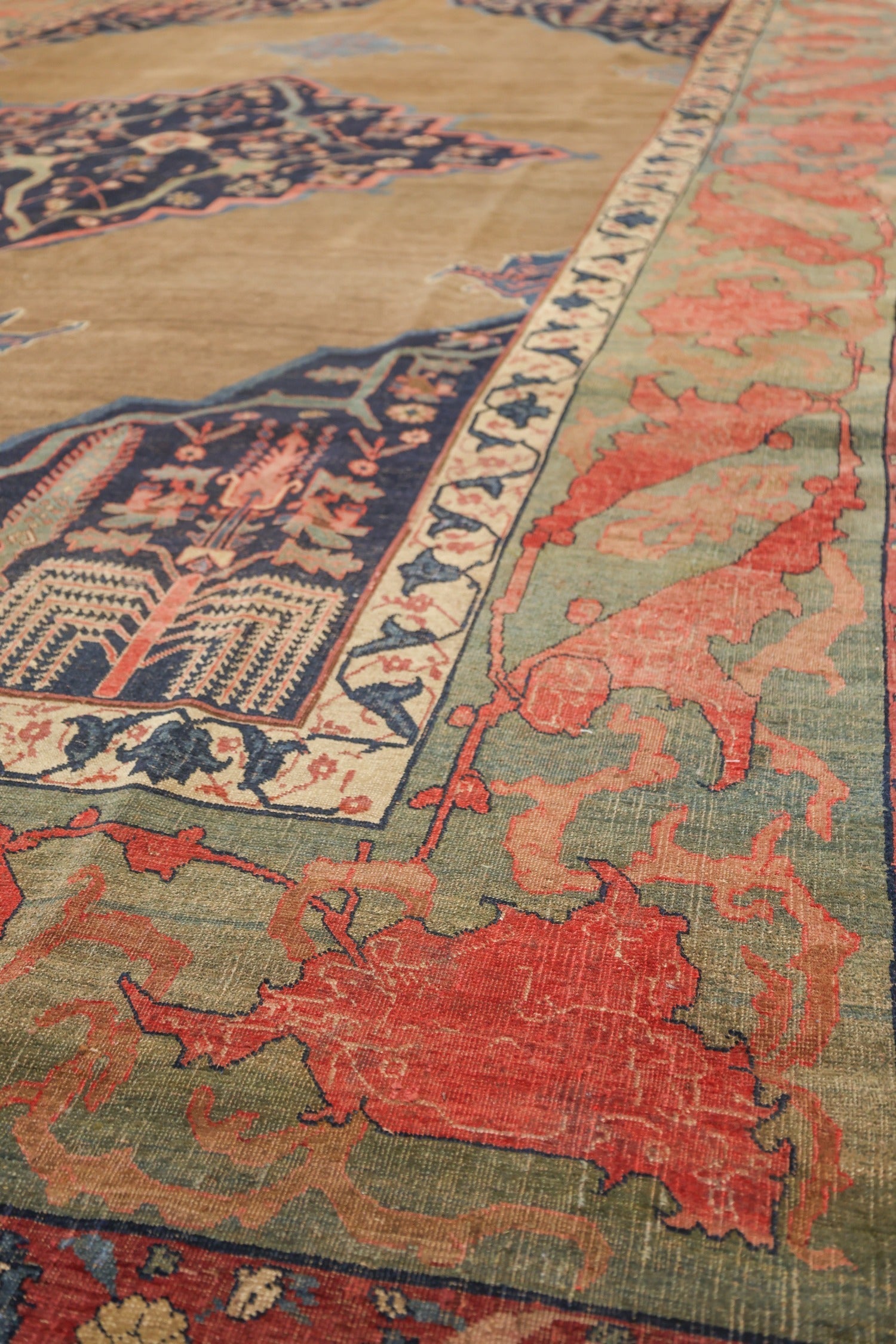 Vintage Bijar Handwoven Tribal Rug - Authentic Persian Carpet J73677 | Perfect for Boho Home Decor, Living Room, Bedroom & Office