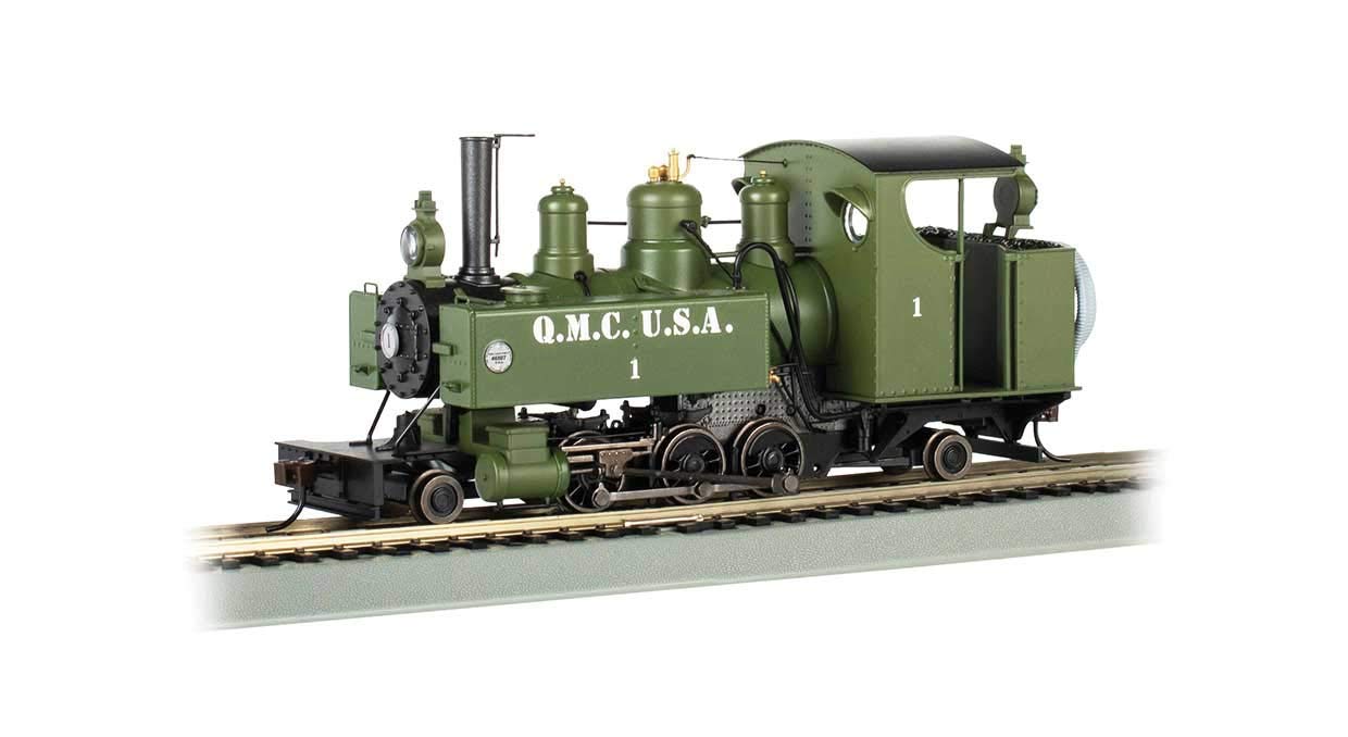 Bachmann Baldwin Class 10 Trench Steam Engine Quartermaster Corps #1 - On30 Scale Model Train for Collectors & Railroad Enthusiasts | Perfect for Dioramas, Layouts & Historical Displays
