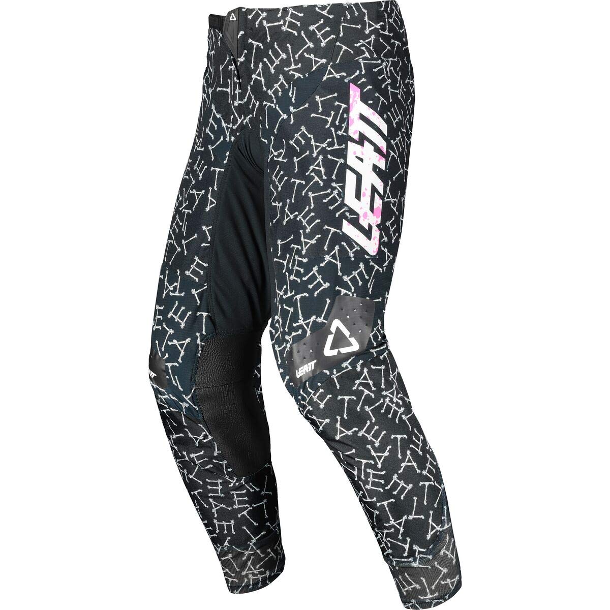 Leatt 4.5 Adult Off-Road Motorcycle Pants - Black/Bones Size 28 | Dirt Bike Riding Gear for Men | Protective Motocross Pants for Trail & Enduro Racing