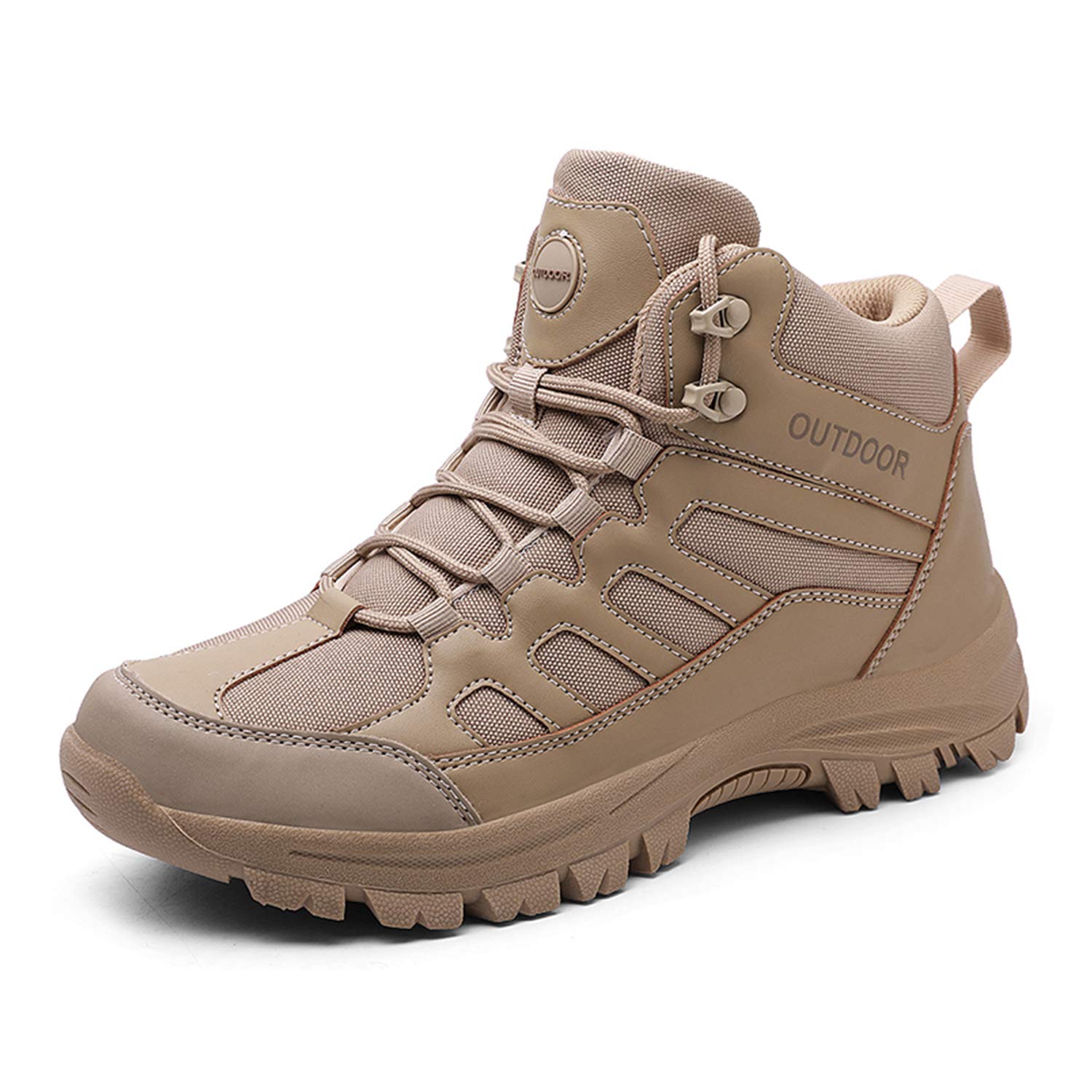 Funamee Men's Lightweight Military Tactical Boots - Breathable Desert Combat Boots for Hiking, Work & Outdoor Adventures | Durable Army Boots for Tactical Training, Hunting & Daily Wear
