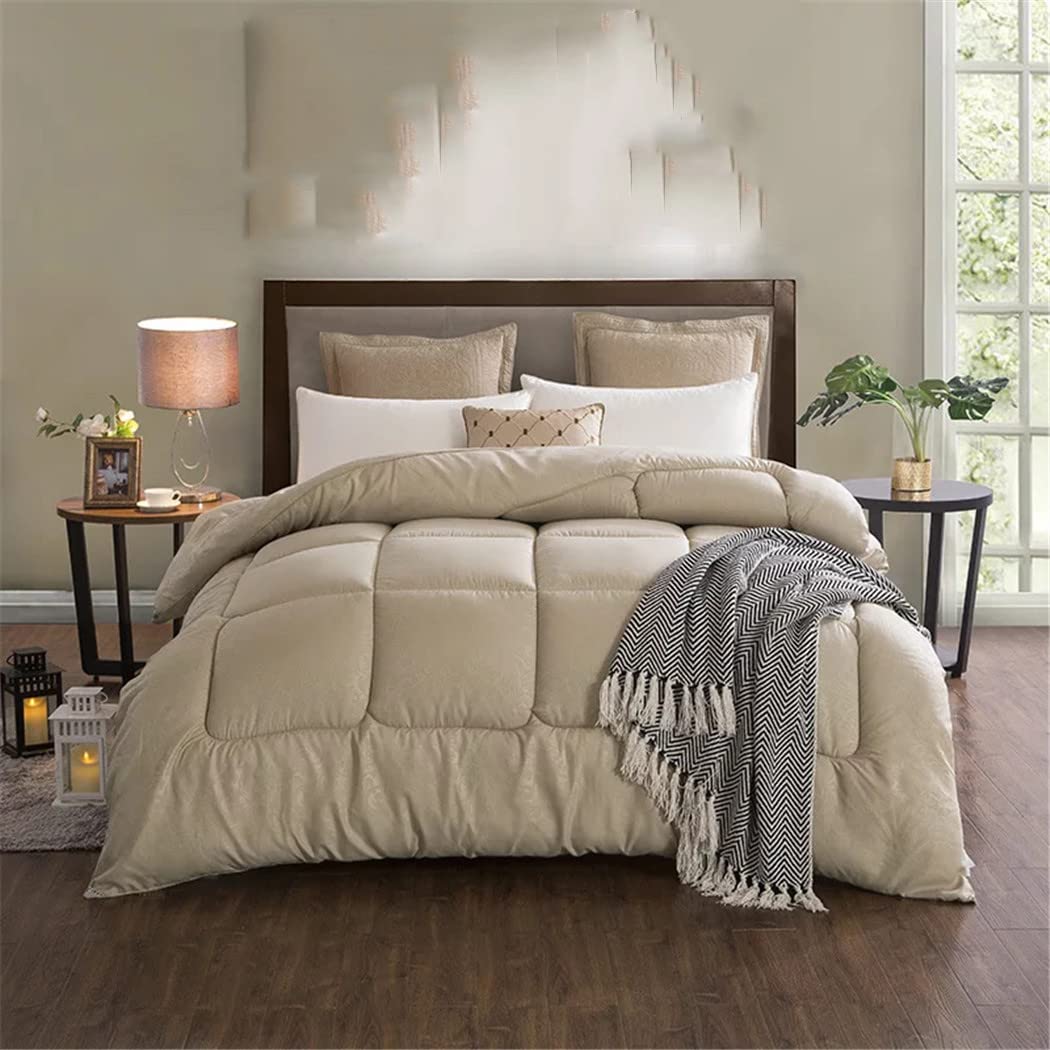 Premium Goose Down Comforter - All Season King/Queen/Full/Twin Size - Ultra Soft & Breathable for Winter & Summer Use - Perfect for Bedroom, Guest Room, or Hotel
