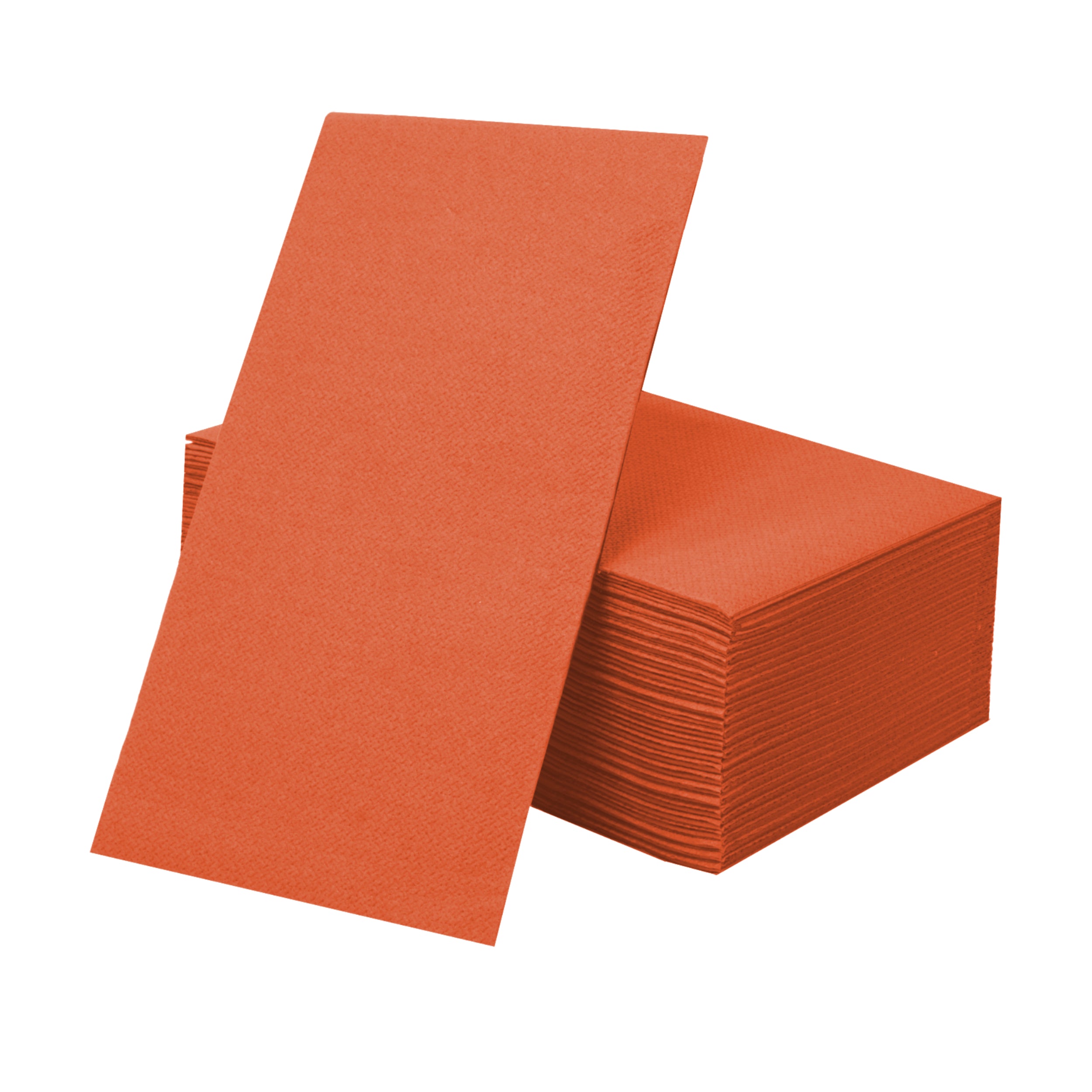 Eco-Friendly Disposable Paper Buffet Napkins - 50 Pack, Linen-Like Texture, Terracotta Color - Perfect for Parties, Weddings & Catering Events