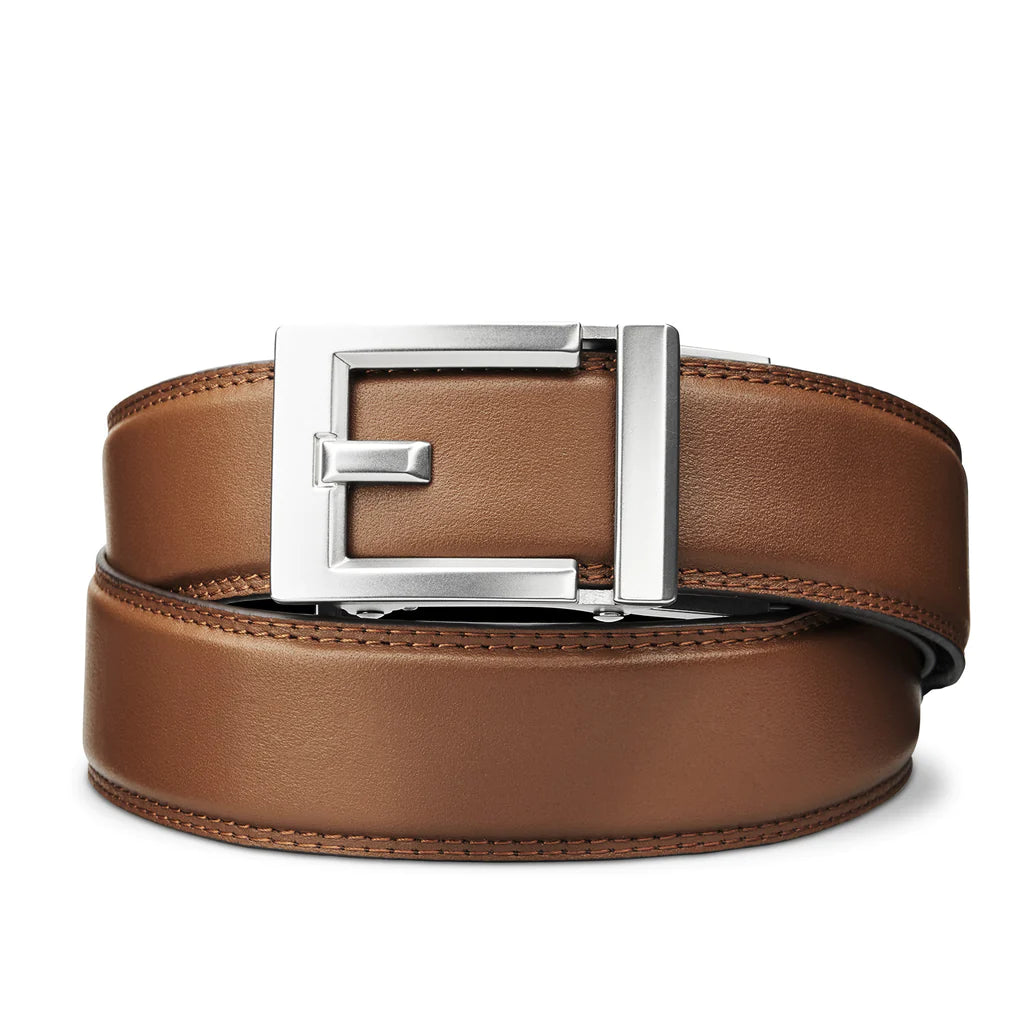 EXPRESS NICKEL BUCKLE | CLASSIC LEATHER BELT 1.37