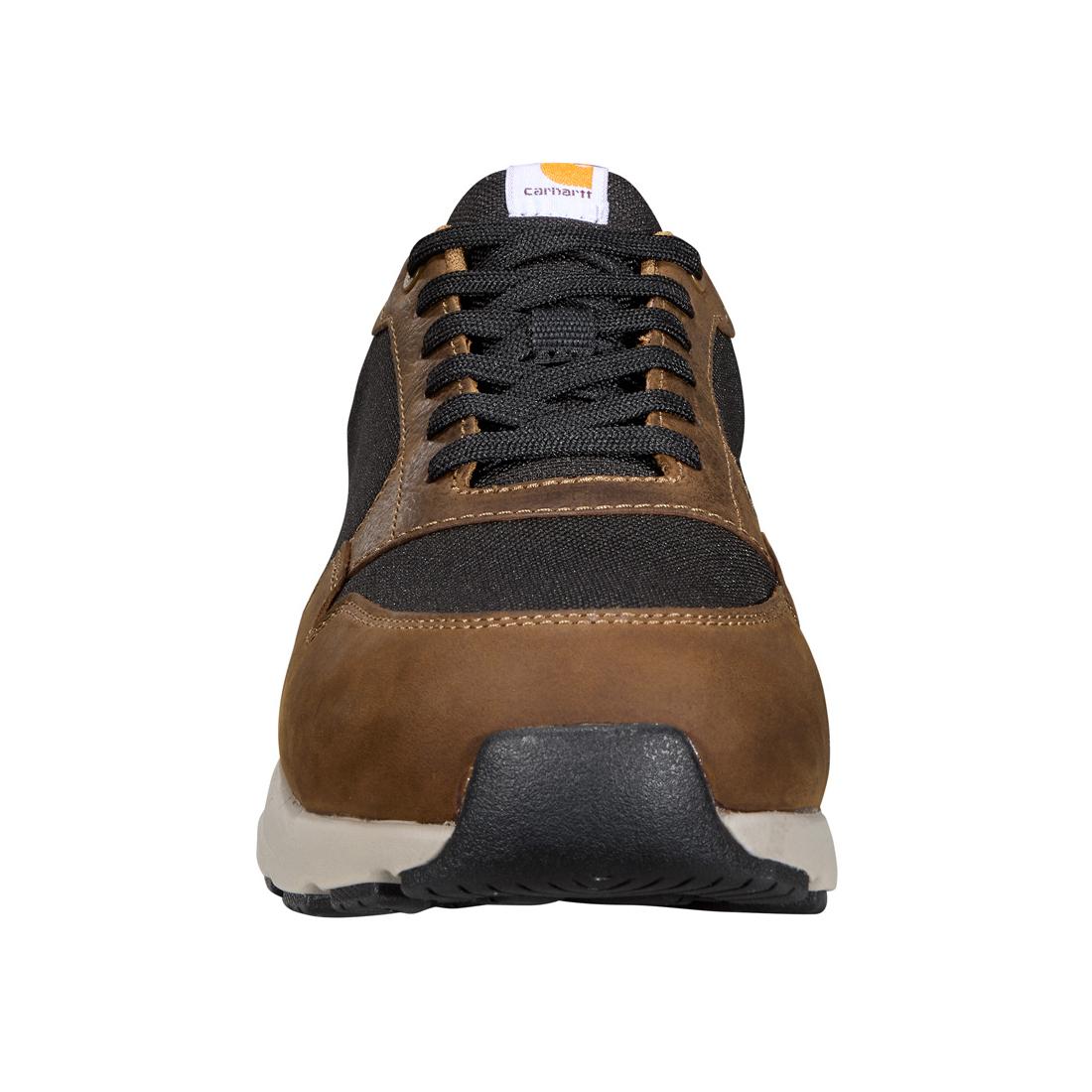 Greenfield ESD Soft Toe Sneakers for Men - Anti-Static Work Shoes in Brown/Black - Comfortable Safety Footwear for Electronics, Cleanroom & Industrial Work Environments