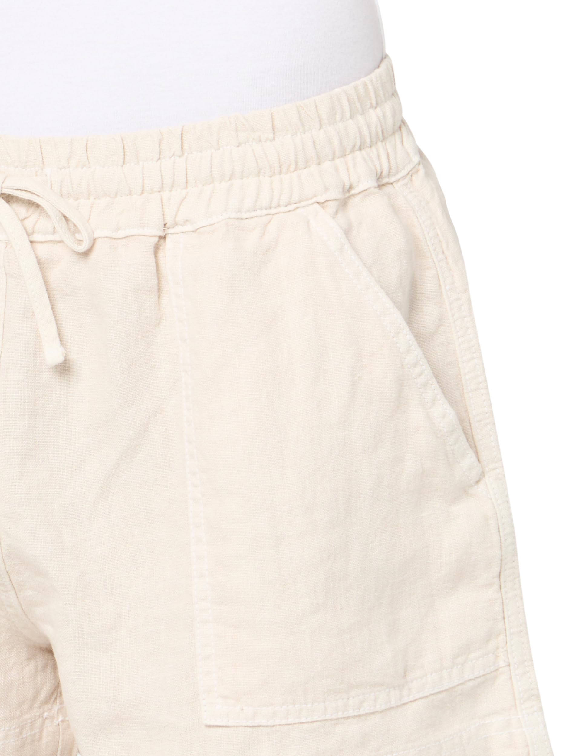 Velvet by Graham & Spencer Women's Sutton High-Waisted Linen Shorts - Comfortable Summer Casual Shorts for Beach, Travel & Everyday Wear