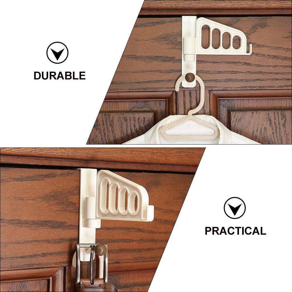 DOITOOL 1-Pack Heavy Duty Over Door Hooks for Hats, Coats & Clothes - White Space Saving Wall Mounted Organizer for Bedroom, Closet & Entryway Storage