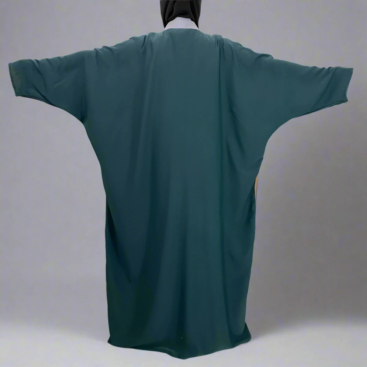Elegant Modest Fashion Open Abaya Dress #251459 - Long Sleeve Muslim Prayer Dress for Women, Perfect for Mosque, Eid, and Special Occasions