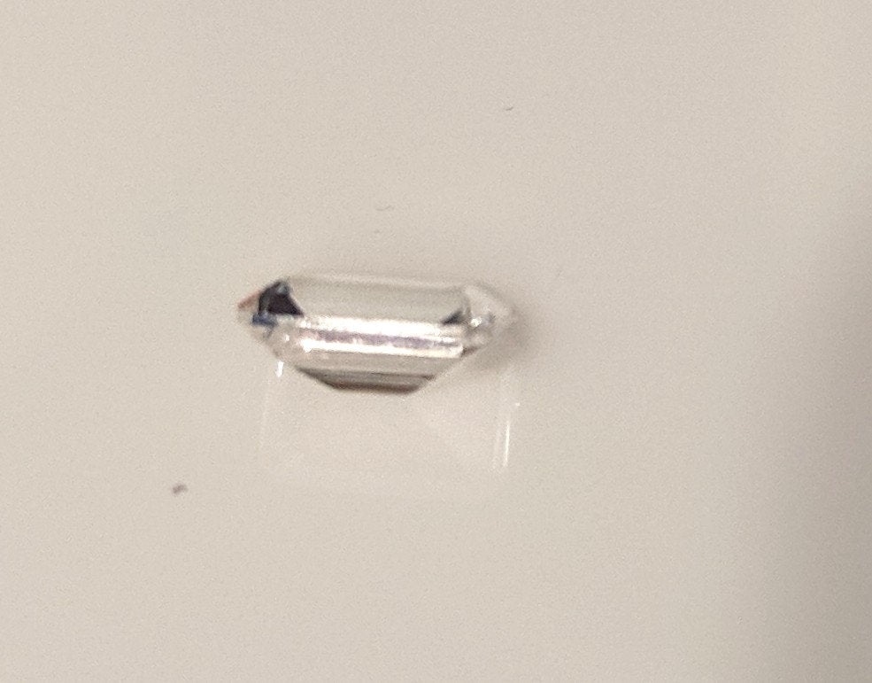 1.15ct Natural White Clear Sapphire - 7x5mm Emerald Cut VVS Loose Stone - September Birthstone - Diamond Alternative - Perfect for Engagement Rings & Fine Jewelry