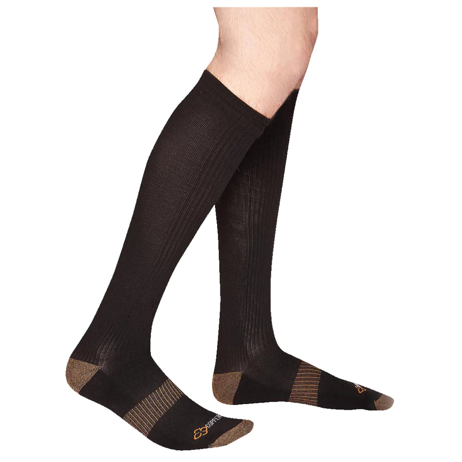 Copper88 Compression Knee Socks for Women & Men - Pain Relief & Circulation Support - Best for Running, Travel & Recovery