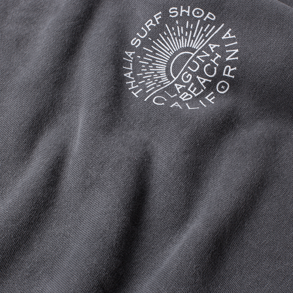 Thalia Surf Sunny Men's Fleece Crewneck Sweatshirt - Soft & Comfortable for Surfing, Beach & Casual Wear