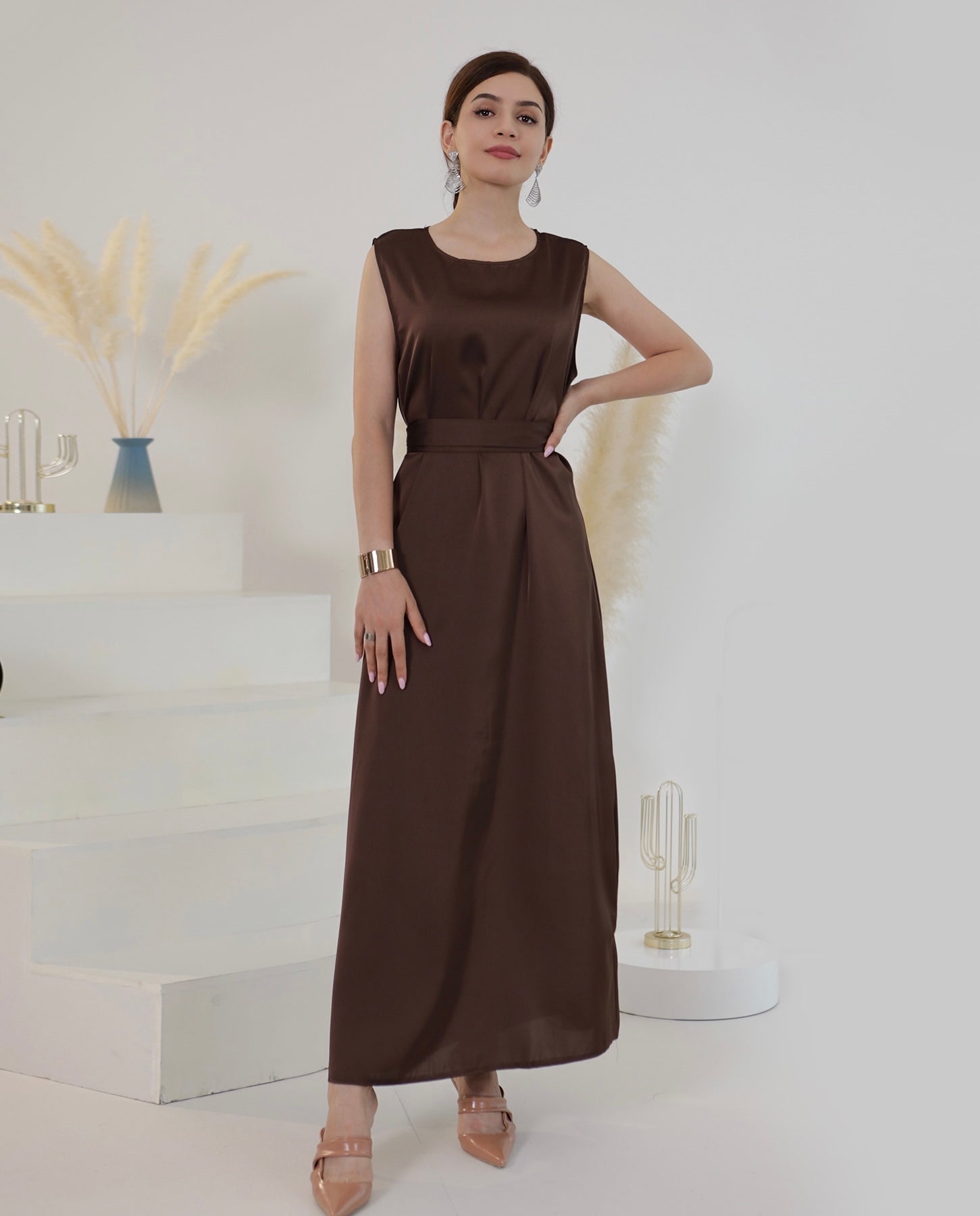 Lola 3-Piece Set - Chocolate Brown Women's Loungewear for Comfort & Relaxation at Home