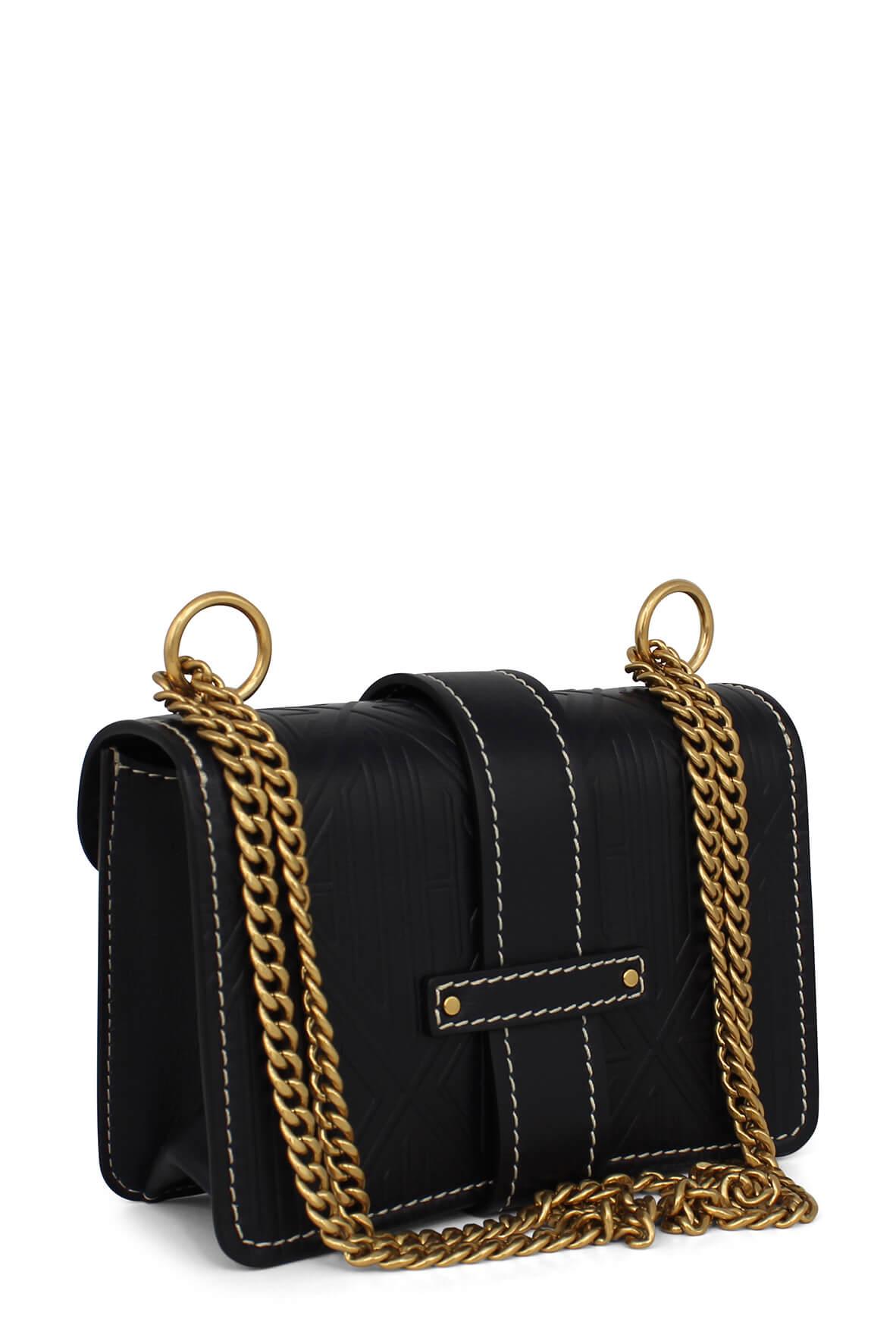 Aby Mini Shoulder Bag for Women - Stylish & Compact Crossbody Purse - Black Leather Small Handbag for Everyday Use, Travel, and Shopping