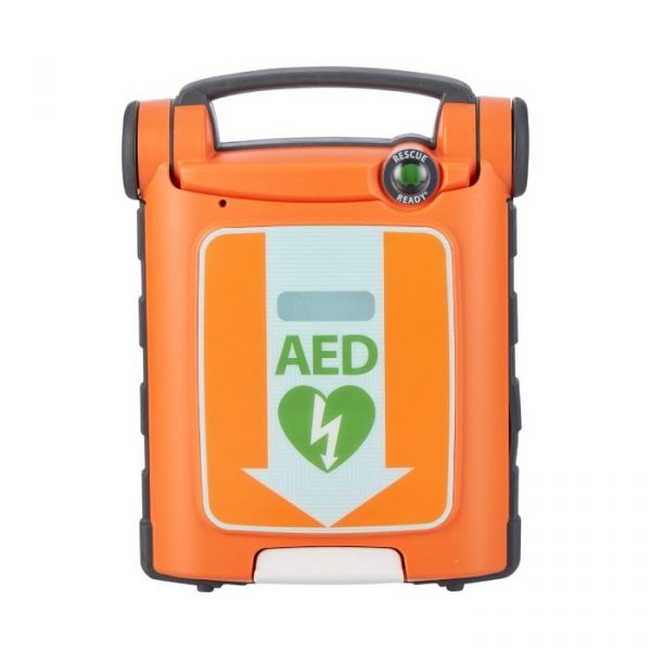 Cardiac Science Powerheart G5 Fully Automatic AED Defibrillator with CPR Feedback Electrode Pads - Bilingual English/French - Ideal for Emergency Cardiac Care in Homes, Offices & Public Spaces