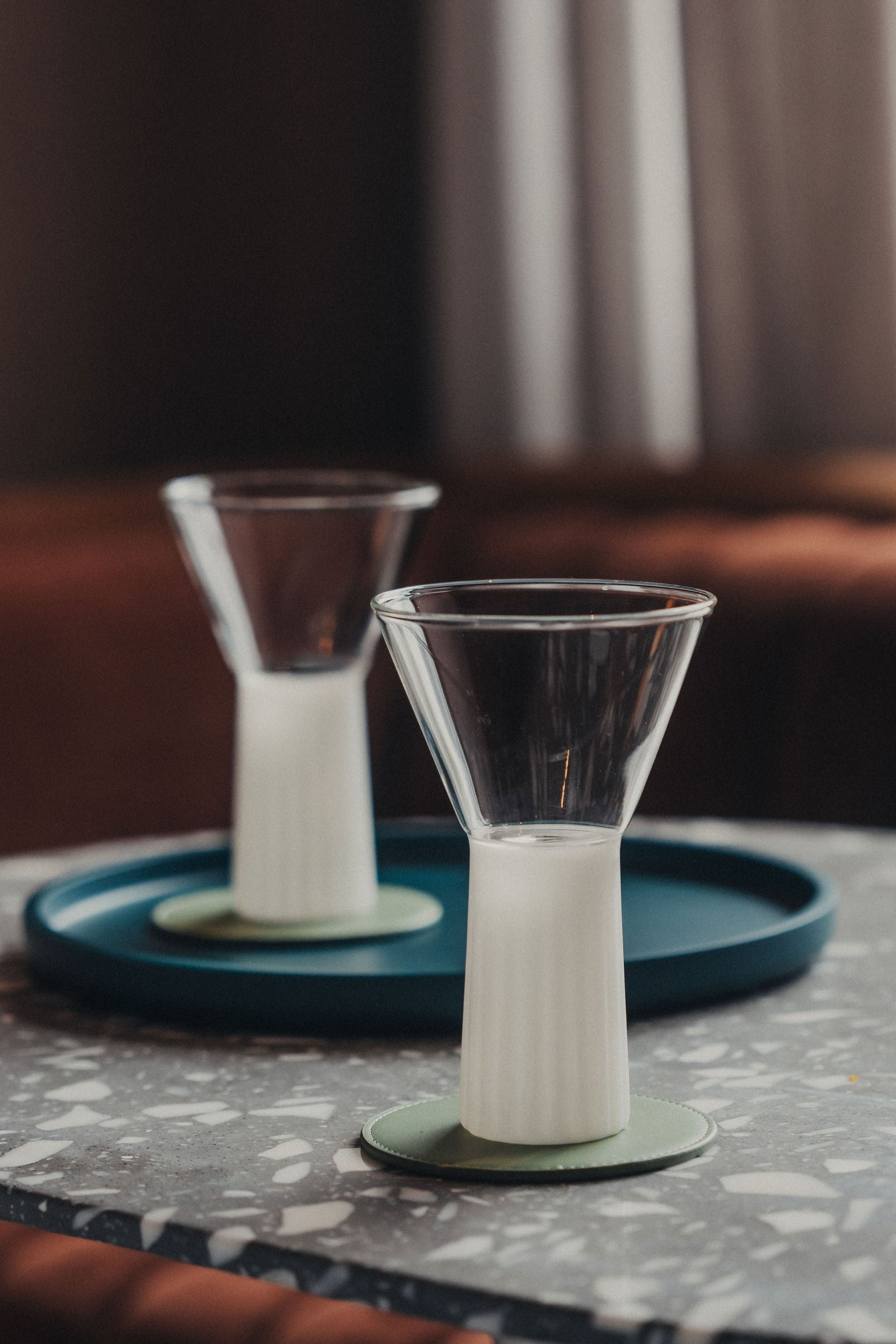 Premium Kairos Wine Glass Set - Elegant Opaque White Stemware for Red & White Wine - Perfect for Dinner Parties, Weddings & Home Entertaining