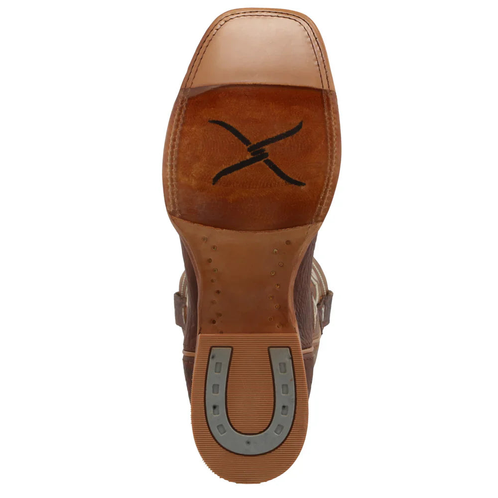 Men's 12 Rancher Boots - Durable Leather Work Boots for Men - Perfect for Outdoor Work, Hiking & Western Style