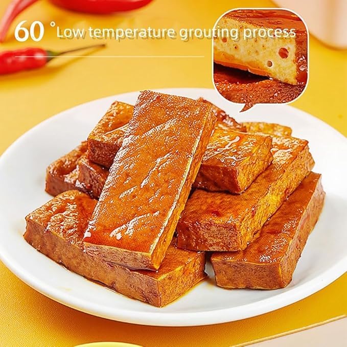 Spicy Dried Tofu Snacks - 5 Flavor Variety Pack (20 Individually Wrapped Bags, 440g/15.5oz) | Chinese Specialty Vegan Protein Snack | Perfect for Office, Travel & Healthy On-the-Go Munching