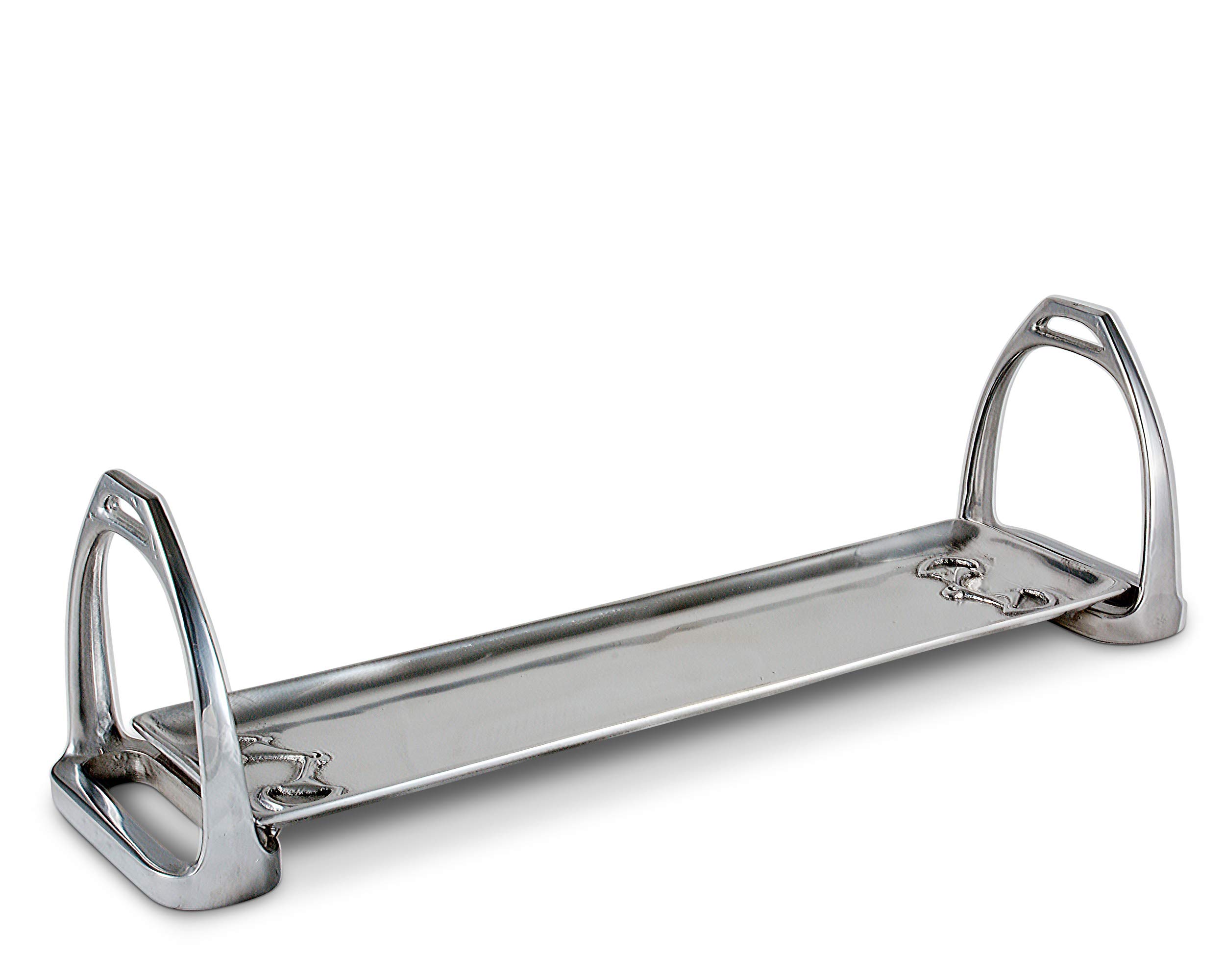 Arthur Court Equestrian Style Silver Metal Serving Tray - 4.5