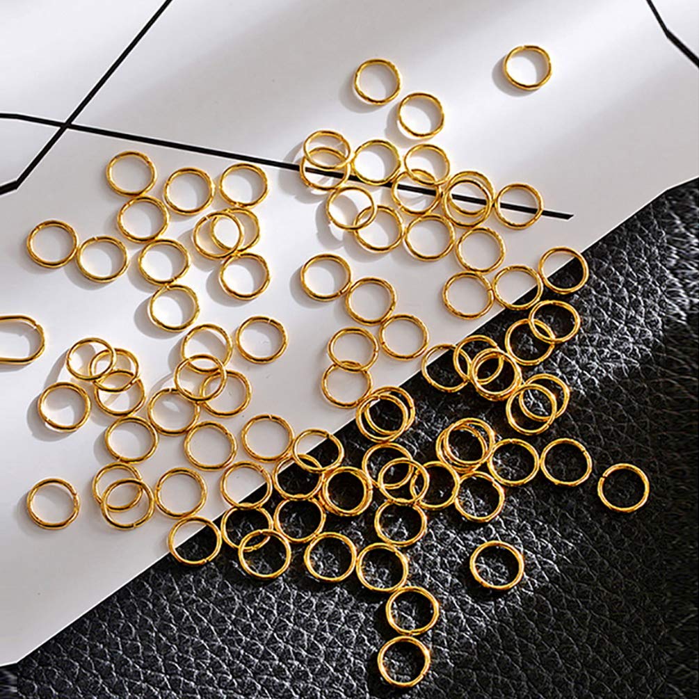 300-Piece Gold Lobster Claw Clasps with Open Jump Rings Set - Jewelry Making Supplies for Bracelets, Necklaces & DIY Crafts - Perfect for Women's Stocking Stuffers & Gift Ideas (Gold)