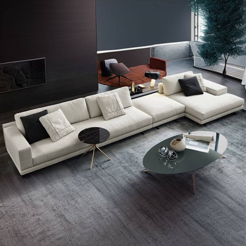 7-Seater U-Shaped Corner Sectional Sofa Set - 4 or 5 Piece Modular L-Shaped Couch with Left Chaise - Perfect for Large Living Rooms, Family Gatherings & Home Theater Seating