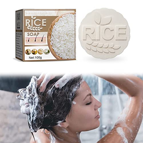 **Ciamlir 3-Pack Organic Rice Shampoo Bar for Hair Growth & Anti Hair Loss - 2-in-1 Natural Shampoo Bar with Oil Control & Hair Loss Treatment - Ideal for Daily Hair Care, Travel & Eco-Friendly Lifestyle**