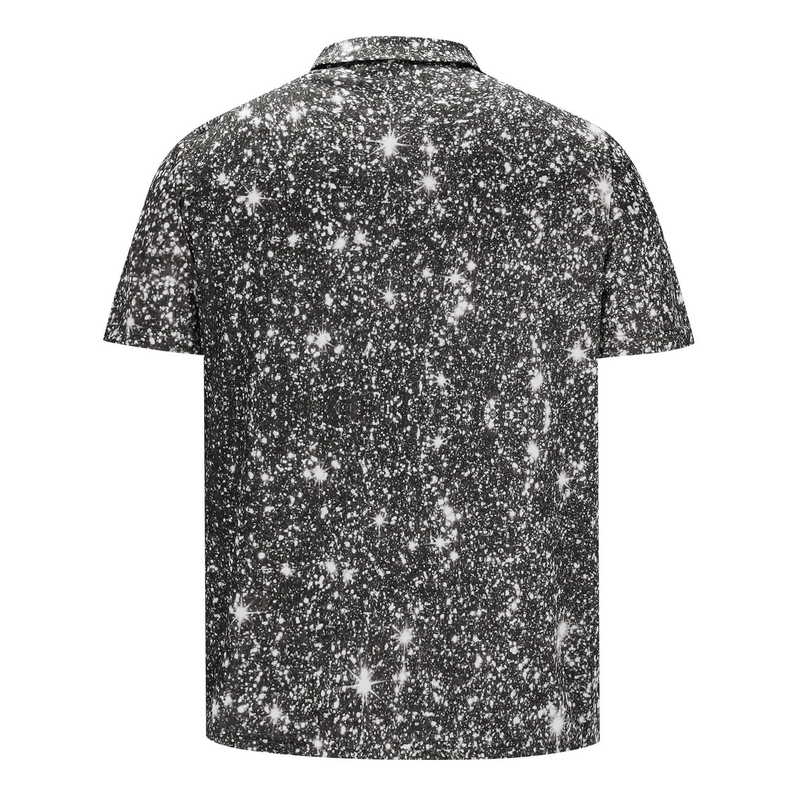 Men's Printed Polo Shirts | Short Sleeve Casual T-Shirts | Summer Golf & Work Wear | Breathable Fashion Top for Office, Golf & Outdoor Activities 2024