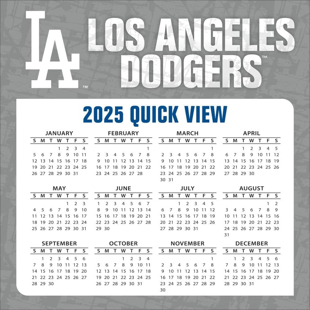2025 MLB Los Angeles Dodgers Desk Calendar - Premium Office & Home Decor, Perfect for Baseball Fans & Gift Ideas