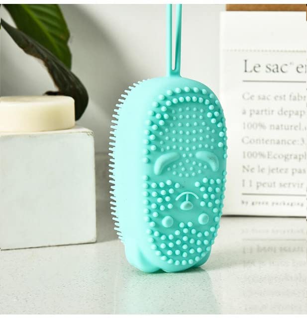 COSKIRA Silicone Body Brush for Exfoliation - Soft Shower Brush with Massage Bristles to Improve Blood Circulation, Tighten Skin & Remove Dead Cells - Perfect for Spa, Bath & Dry Brushing Routine