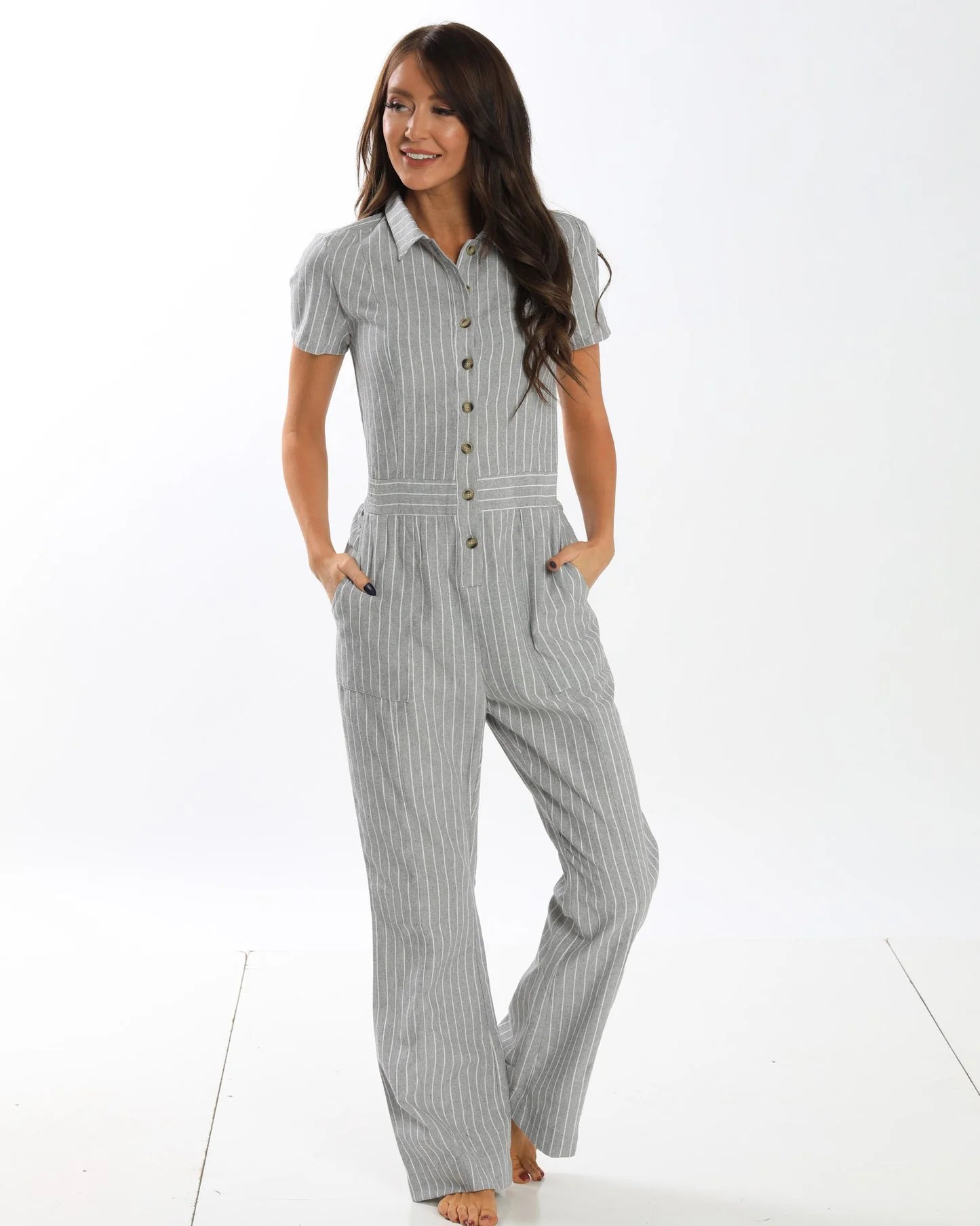 Anne Jumpsuit for Women - Stylish One-Piece Romper with Pockets | Casual Summer Outfit | Perfect for Beach, Vacation & Outdoor Activities