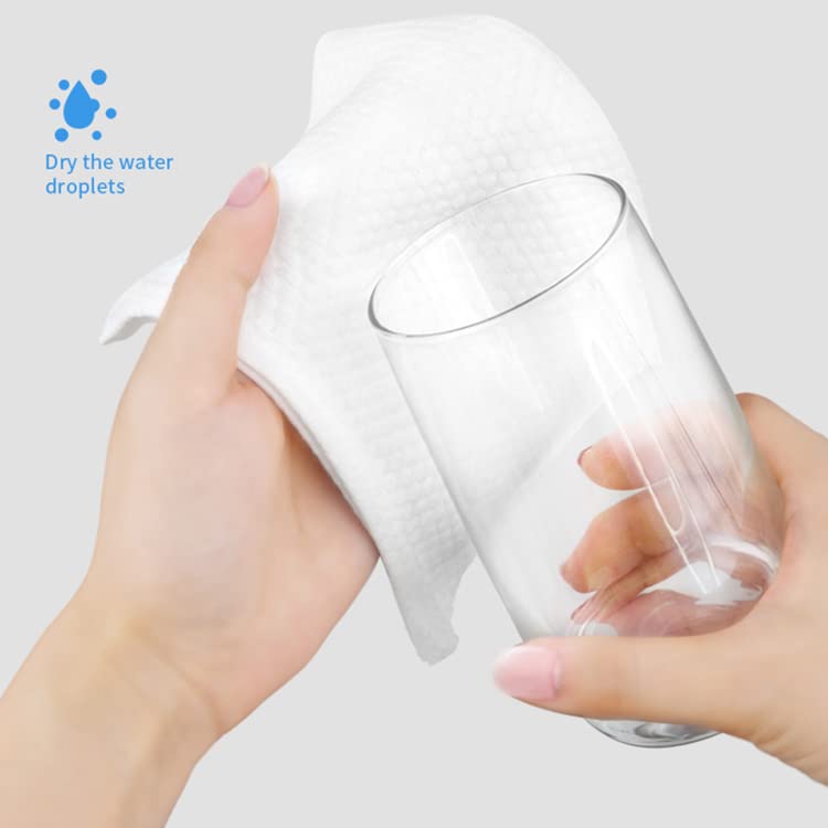 150Pcs Soft Disposable Face Towels - Hypoallergenic Cotton Facial Tissues for Sensitive Skin | 8x8 Inch Lint-Free Dry & Wet Wipes | Makeup Remover, Baby Care & Surface Cleaning | Gentle for Daily Use, Travel & Spa