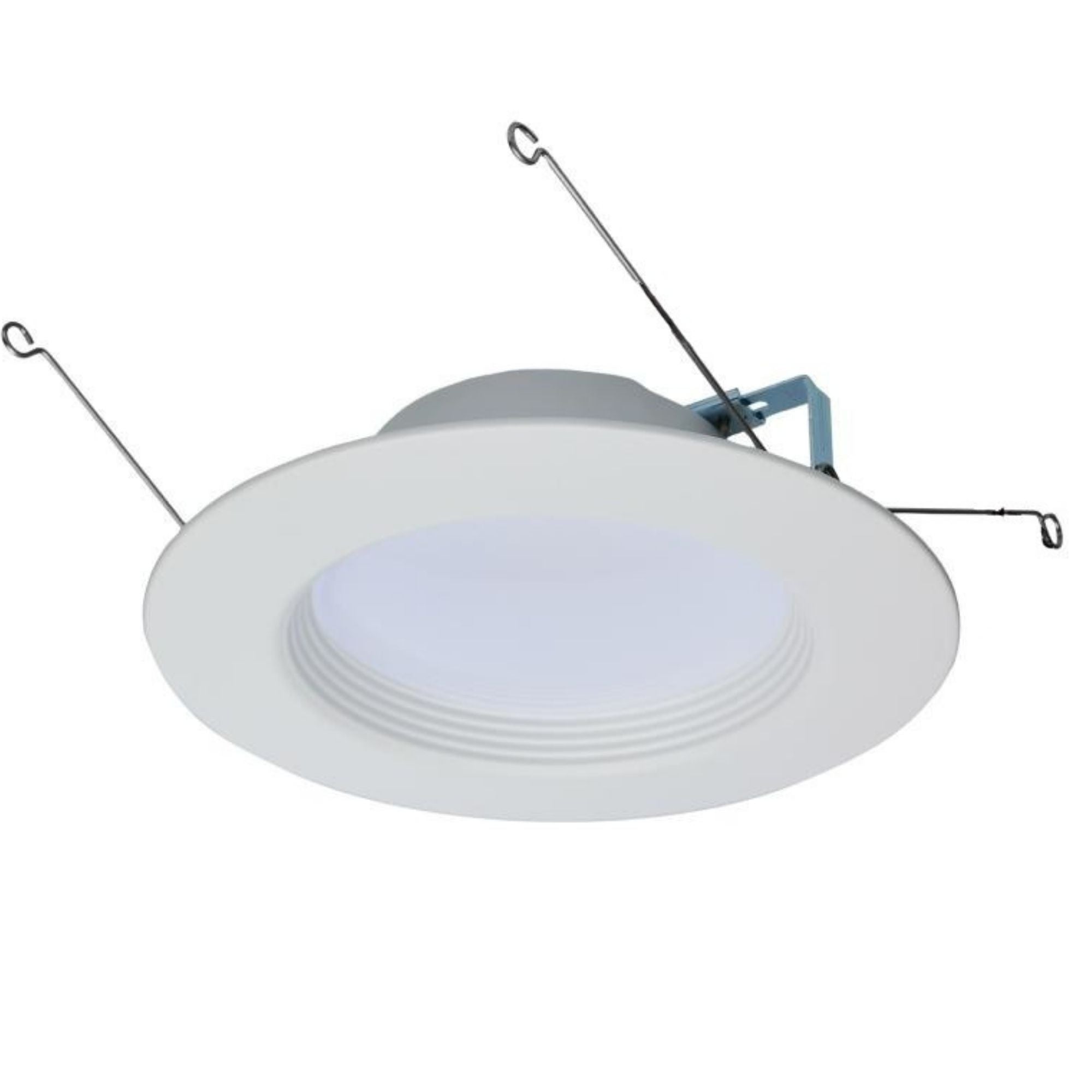 5/6 Inch Retrofit LED Recessed Can Light - 14W, 1200 Lumens, 5 Color Temperatures (2700K-5000K), White Baffle Trim - Energy Efficient Downlight for Living Room, Kitchen, Bedroom & Office Lighting