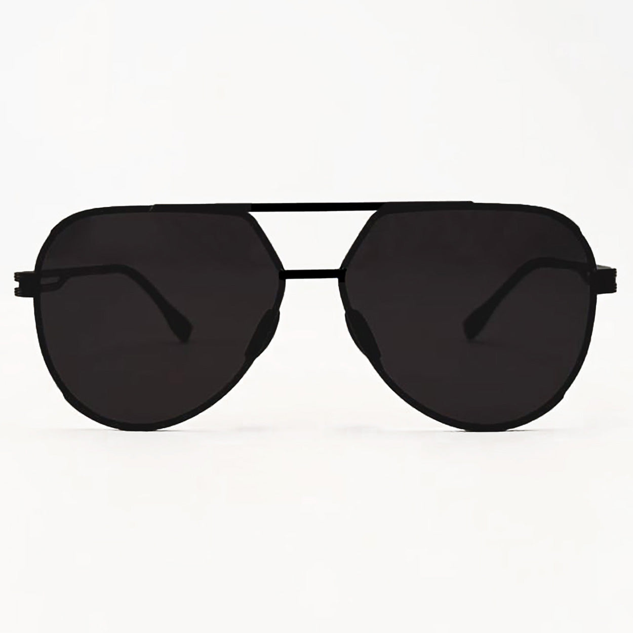 Untangled x Emily Tangle-Free Black Aviator Sunglasses for Women - Polarized UV Protection - Fashionable & Lightweight for Driving, Travel & Outdoor Activities