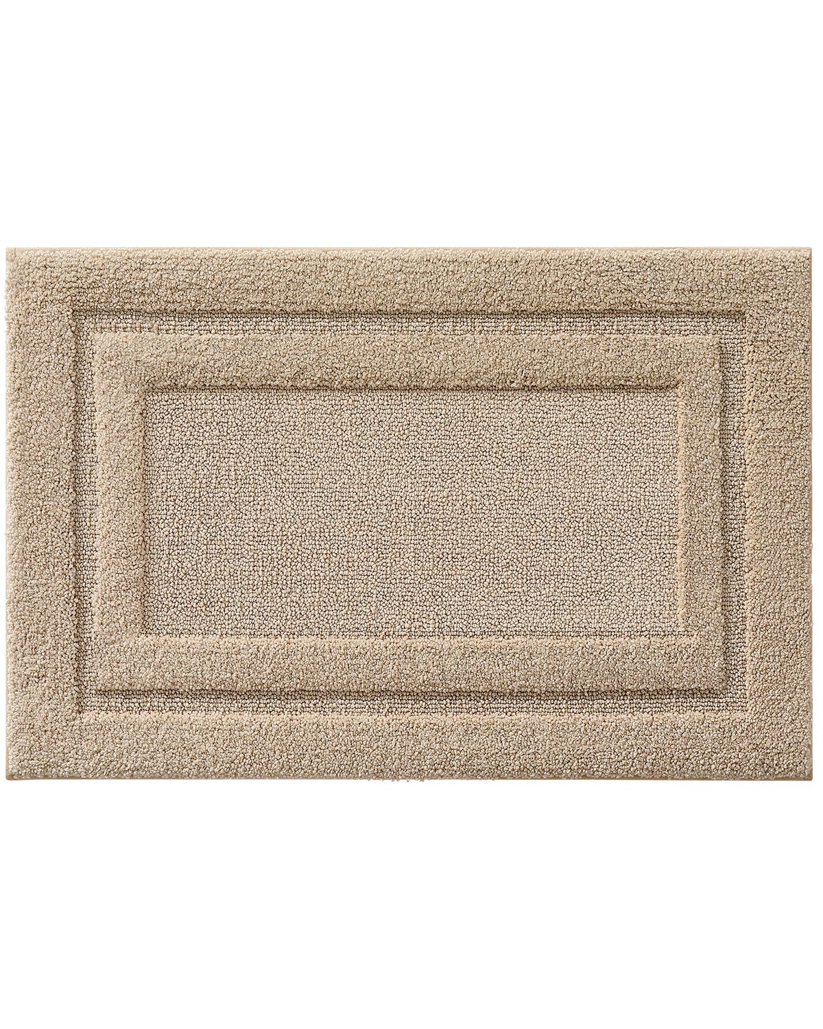 **DEXI Non-Slip Bathroom Rugs 24x16 Inches, Beige Washable Bath Mat for Floor - Ultra Absorbent Plush Microfiber Shower Mat, Quick Dry Bathroom Carpet for Bathroom, Shower, and Vanity Areas**