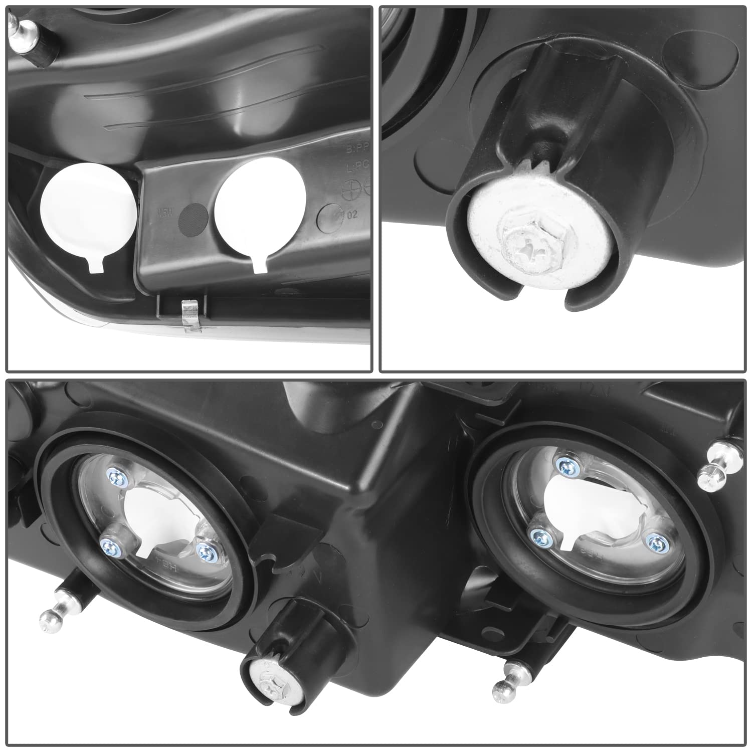 Auto Dynasty Chrome Housing Clear Corner Headlight Lamps with Tool Kit - Compatible with Jeep Grand Cherokee WJ 1999-2004 | Improved Visibility & Style Upgrade for Off-Road Adventures
