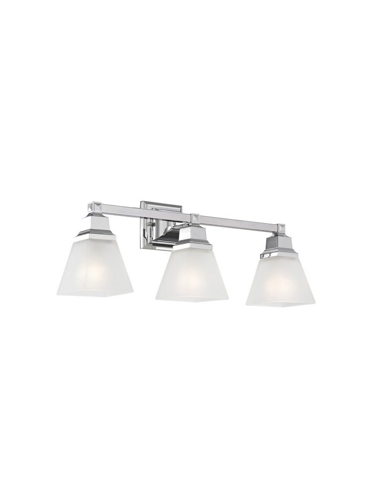 Livex Lighting 1033-35 Mission 3-Light Bathroom Vanity Light Fixture in Polished Nickel - Perfect for Bathroom, Powder Room, and Dressing Area Lighting