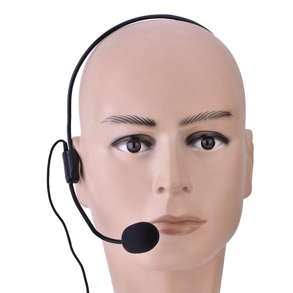 Zopsc Mini Wired Microphone - 3.5mm Condenser Headset Mic with Voice Amplifier for Teachers, Speakers, Presentations | Perfect for Online Classes, Podcasting & Public Speaking
