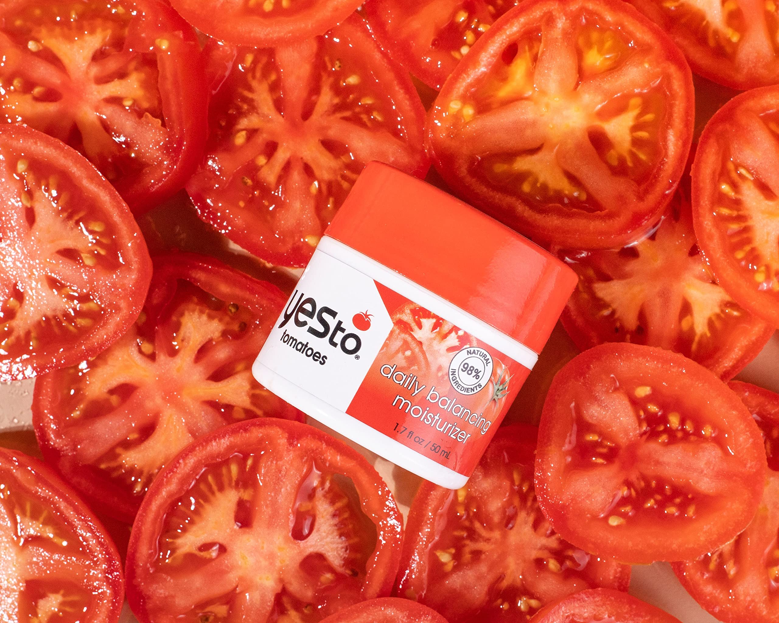 Yes To Tomatoes Daily Balancing Moisturizer & Overnight Detoxifying Cream - Blemish Fighting Formula with Antioxidants for Clear Skin | Natural Vegan & Cruelty-Free Skincare (1.7 Fl Oz) | Perfect for Acne-Prone Skin & Nighttime Skin Renewal