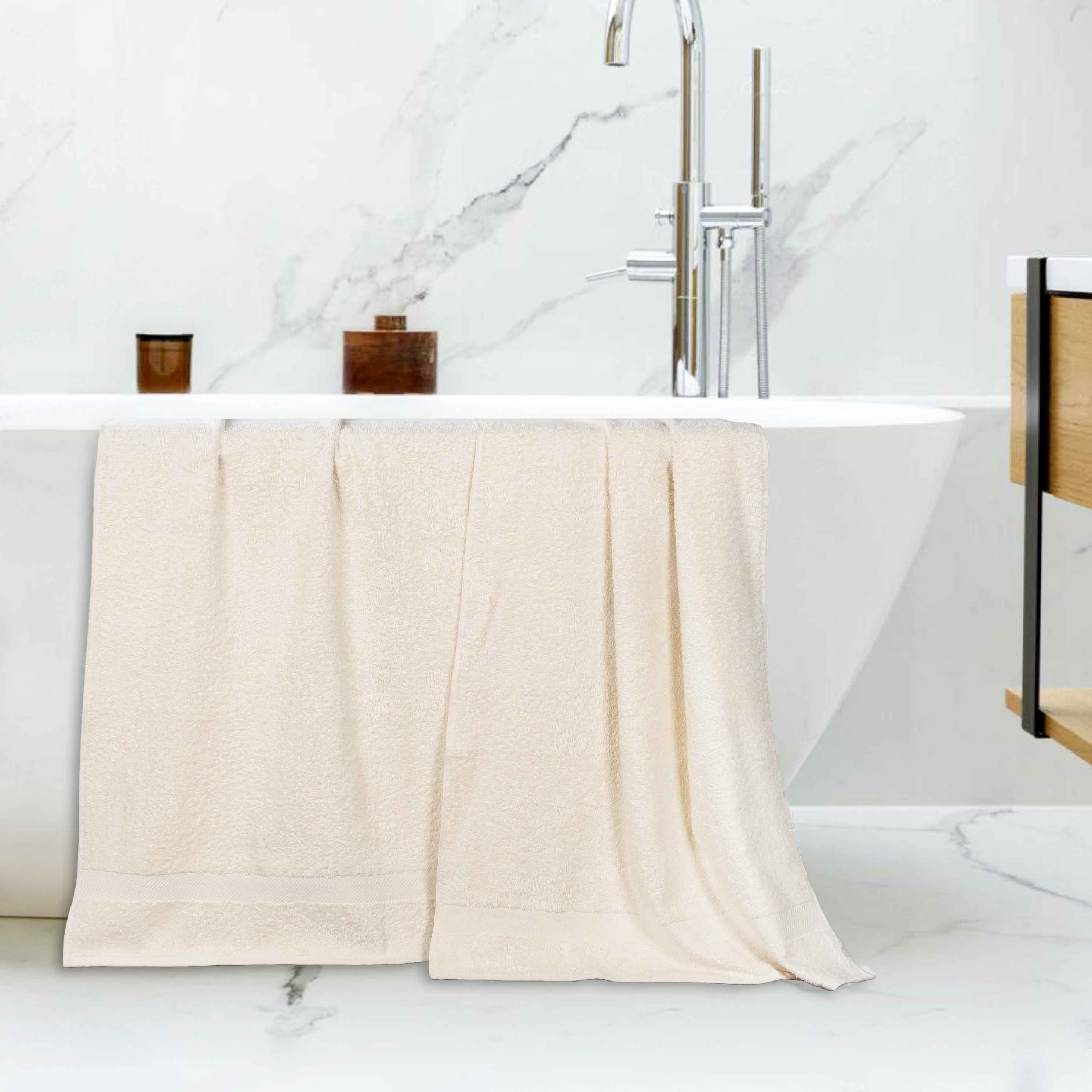 Franklin Eco-Friendly Organic Cotton 2-Piece Bath Sheet Set | Ultra Soft & Absorbent Towels for Spa, Beach & Luxury Bathroom Use