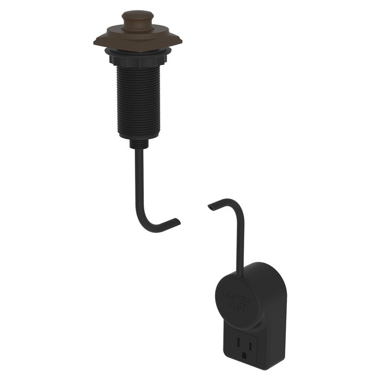 Zemora Air Switch Garbage Disposal with Power Adapter - Oil Rubbed Bronze Brass Finish for Kitchen Sink Waste Disposal System | Perfect for Modern Home Kitchen Renovation & Easy Food Waste Management